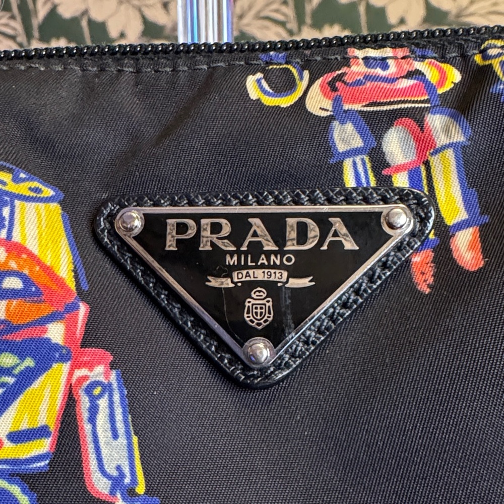 Prada Authentic Limited Edition Black Nylon Robot Tote - Picture 2 of 12